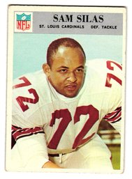 1966 Philadelphia Sam Silas Football Card Cardinals