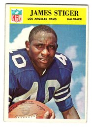 1966 Philadelphia James Stiger Rookie Football Card Rams