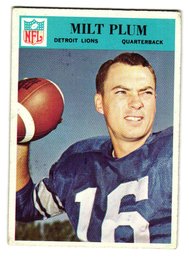 1966 Philadelphia Milt Plum Football Card Lions