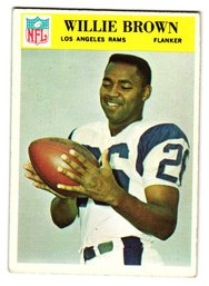1966 Philadelphia Willie Brown Rookie Football Card Rams