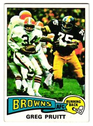 1975 Topps Greg Pruitt Football Card Browns