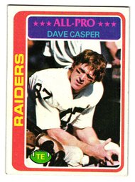 1978 Topps Dave Casper All-Pro Football Card Raiders