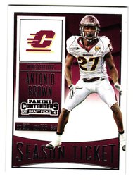 2016 Panini Contenders Draft Picks Antonio Brown Football Card Steelers