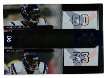 2006 Donruss Playoff Contenders #'D /1000 Mario Williams / Lundy Rookie Draft Class Football Card Texans