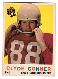 1959 Topps Clyde Conner Football Card 49ers