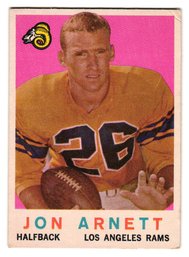 1959 Topps Jon Arnett Football Card Rams