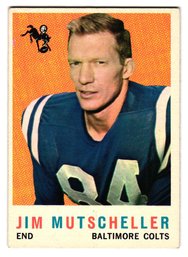 1959 Topps Jim Mutscheller Football Card Colts