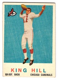 1959 Topps King Hill Rookie Football Card Cardinals