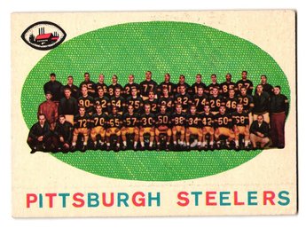 1959 Topps 1st Series Checklist Pittsburgh Steelers Team Football Card (Unmarked)