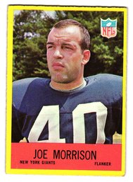1967 Philadelphia Joe Morrison Football Card Giants
