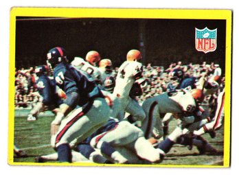 1967 Philadelphia Football Card Browns Vs. Giants
