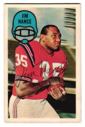 1970 Kellogg's 3-D Super Stars Jim Nance Football Card Patriots