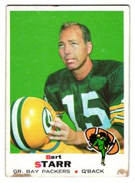 1969 Topps Bart Starr Football Card Packers