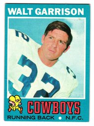 1971 Topps Walt Garrison Rookie Football Card Cowboys