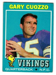 1971 Topps Gary Cuozzo Football Card Vikings