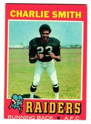 1971 Topps Charlie Smith Football Card Raiders