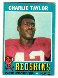 1971 Topps Charlie Taylor Football Card Redskins