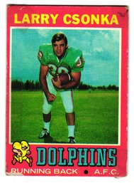 1971 Topps Larry Csonka Football Card Dolphins