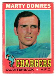1971 Topps Marty Domres Rookie Football Card Chargers