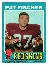 1971 Topps Pat Fischer Football Card Redskins