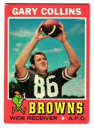 1971 Topps Gary Collins Football Card Browns
