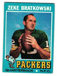 1971 Topps Zeke Bratkowski Football Card Packers