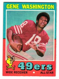 1971 Topps Gene Washington All-Star Football Card 49ers