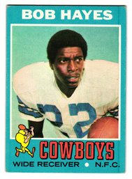 1971 Topps Bob Hayes Football Card Cowboys