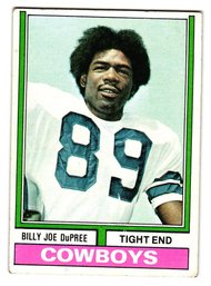 1974 Topps Billy Joe Dupree Rookie Football Card Cowboys