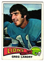 1975 Topps Greg Landry Football Card Lions