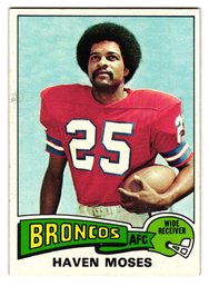 1975 Topps Haven Moses Football Card Browns