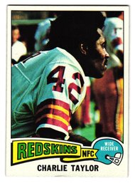 1975 Topps Charlie Taylor Football Card Redskins