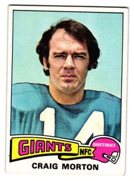 1975 Topps Craig Morton Football Card Giants
