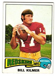 1975 Topps Bill Kilmer Football Card Redskins