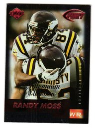 1999 Collector's Edge Fury Red Randy Moss Millenium Collection Football Card Vikings