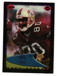 1999 Collector's Edge Odessey Red Jerry Rice Millenium Collection Football Card 49ers