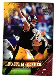 2005 Upper Deck Ben Rothlisberger Football Card Steelers