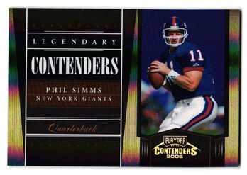 2006 Donruss Playoff Contenders #'d /100 Phil Simms Insert Football Card Giants