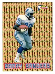 1993 Pacific Barry Sanders Gold Prism Insert Football Card Lions