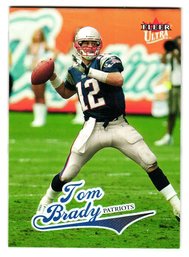 2004 Fleer Ultra Tom Brady Football Card Patriots