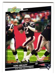 2004 Score Tom Brady Football Card Patriots