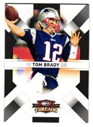 2009 Donruss Threads Tom Brady Football Card Patriots