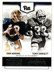 2016 Panin Contenders Draft Picks Dan Marino / Tony Dorsett Collegiate Connections Football Card Pitt