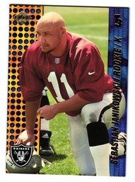 2000 Collector's Edge T3 Sebastian Janikowski Rookie Football Card Raiders
