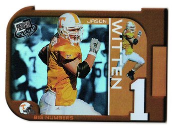 2003 Press Pass Jason Whitten Rookie Big Numbers Die-Cut Insert Football Card Cowboys