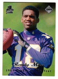 1998 Collector's Edge Randy Moss 1st Place Rookie Of The Year Football Card Vikings