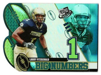 2004 Press Pass Larry Fitzgerald Rookie Big Numbers Collector's Series Insert Football Card Cardinals