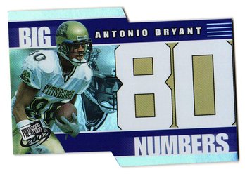 2004 Press Pass Antonio Bryant Rookie Big Numbers Collector's Series Insert Football Card Steelers