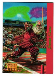 1993 Classic Pro Line Live Christmas Promo Santa Claus Football Card