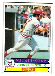 1979 Topps Johnny Bench All-Star Baseball Card Reds